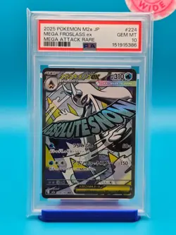 PSA 10 - 2025 POKEMON JAPANESE M2a-MEGA DREAM ex 224 MEGA FROSLASS EX - Image 1