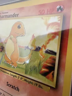 1999 POKEMON BASE SET UNLIMITED #46 CHARMANDER PSA 9 - Image 3