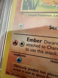 1999 POKEMON BASE SET UNLIMITED #46 CHARMANDER PSA 9 - Image 5
