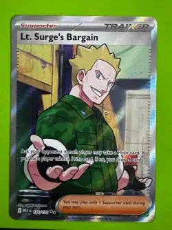 Pokemon TCG Lt. Surge's Bargain 170/132 ME01: Mega Evolution Ultra Rare NM - Image 1