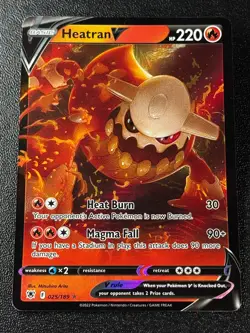 Pokemon TCG Heatran V 025/189 SWSH10: Astral Radiance Ultra Rare NM - Image 1