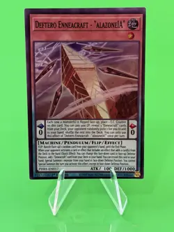 Yu-Gi-Oh Phantom Revenge Deftero Enneacraft - alazoneIA Super Rare PHRE-EN017 NM - Image 1