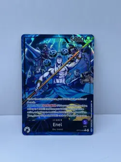 One Piece Adventure On Kami's Island ENEL OP15-058 Leader Alt Art English - Image 1