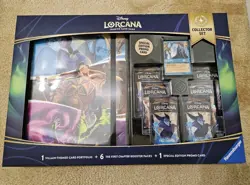 SEALED Disney Lorcana First Chapter Collector Set 6 Packs Portfolio Promo Costco 4050368981752 - Image 1