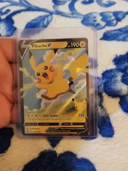 Pikachu V SWSH143 NM Promo Rare Pokemon Card - Image 1