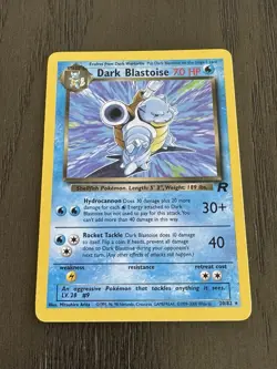 1st Edition Dark Blastoise 20/82 Team Rocket Pokemon Card Rare LP - Image 1