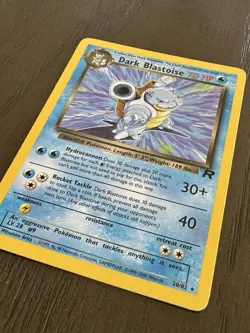 1st Edition Dark Blastoise 20/82 Team Rocket Pokemon Card Rare LP - Image 2