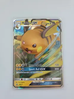 Raichu GX SM213 - NM Full Art Promo Pokemon Card - Image 1