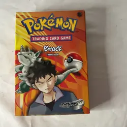 Pokemon TCG: Brock Theme Deck Trading Card Game. opened, ONLY the deck and box - Image 1