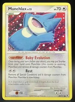Pokemon TCG Munchlax 69/111 Rising Rivals English LP Card - Image 1