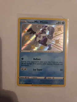 Pokemon TCG Galarian Mr. Mime Shining Fates Shiny Vault Rare Card SV020/SV122 - Image 1