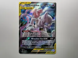 Pokemon TCG Mewtwo & Mew Tag Team GX Promo Holofoil Card SM 191 Pack Fresh - Image 1