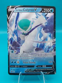 Ice Rider Calyrex V SWSH130 SWSH: Sword & Shield Promo Cards Pokemon Holo NM/M - Image 1