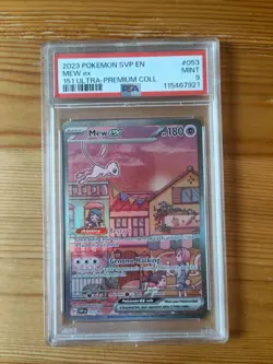 Pokemon Mew EX Black Star Promo TCG Card SVP053 151 PSA 9 - Image 1