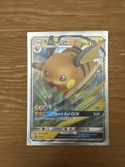 Raichu GX SM213 - Black Star Promo - Ultra Rare Holo Pokemon Card NM 1118#114 - Image 1