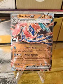 Greninja ex Prize Pack Series 7 Promo Pokemon Card NM/LP Stamp - Image 1