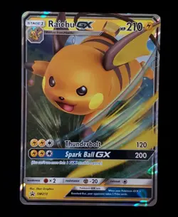 Pokemon TCG- Raichu GX SM213- Hidden Fates Black Star Promo Card - Image 1