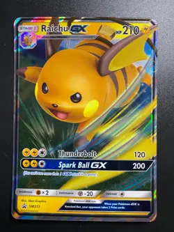 Raichu GX SM213 - Black Star Promo - Ultra Rare Pokemon Card - Near Mint (NM) - Image 1