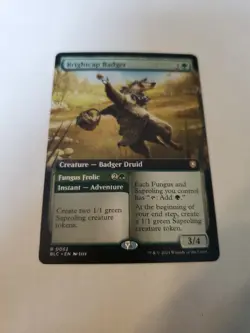 Brightcap Badger (Extended Art) Commander: Bloomburrow Regular - Image 1