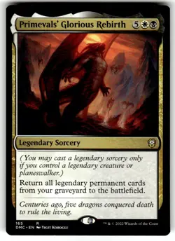 Primevals' Glorious Rebirth Commander: Dominaria United Regular MTG - Image 1