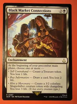 MAGIC, MTG: BLACK MARKET CONNECTIONS/ACR /RARE #0087/ NM, REGULAR FINISH - Image 1