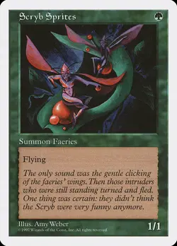 [4x] Scryb Sprites 5ED NM MTG - Image 1