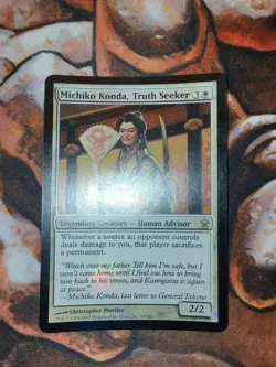 FOIL Michiko Konda, Truth Seeker Saviors of Kamigawa SOK MTG Magic the Gathering - Image 1