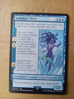 Summon: Shiva - Final Fantasy - NM - MTG Magic - Uncommon - Creature MINT!! - Image 1
