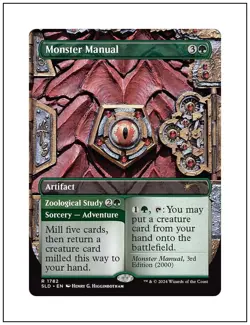 1x Monster Manual, Secret Lair Drop, Magic the Gathering MTG NM - Image 1