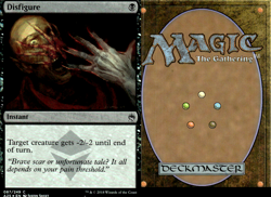 Magic the Gathering -MTG- Disfigure Foil - Image 1