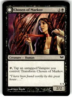 Chosen of Markov // Markov's Servant [Dark Ascension] Magic MTG - Image 1
