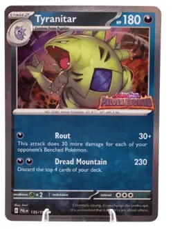Pokemon Stamped Promos Prismatic Evolutions Lucario Tyranitar ex Premium - Image 4