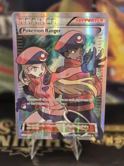 Pokemon Ranger (Full Art) 113/114 XY - Steam Siege Holo Trainer Ultra Rare HP- - Image 1