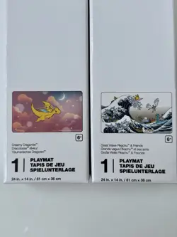 Pokemon Center 2025 Great Wave Pikachu & Friends and Dreamy Dragonite Playmat - Image 1