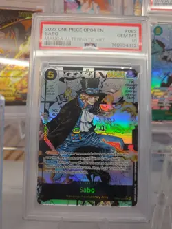 Sabo Manga Alternate Art 2023 One Piece Kingdoms of Intrigue #OP04-083 PSA 10 - Image 1