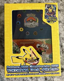 Pokemon World Championships 2023 Yokohama Deck Pikachu EX Promo US SELLER SEALED - Image 1