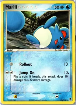 Pokemon Card - Marill 76/113 Delta Species Common Lightly Played - Image 1