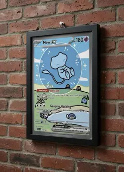 * BUBBLE MEW EX 232/091 * Pokemon Card Wall Decor, Unframed Poster / Prints - Image 1