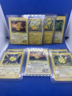 Pokemon cards pikachu Lot Of (9) 84/132, 60/64, 70/111, 002/015, Promo - Image 1