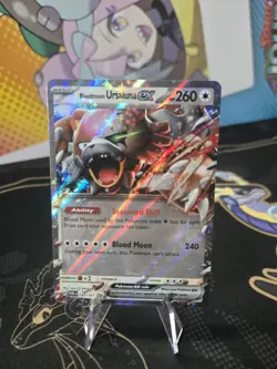 Pokemon TCG Bloodmoon Ursaluna ex 141/167 Ultra Rare Twilight Masquerade NM - Image 1