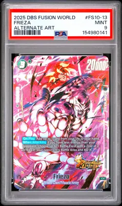 DRAGON BALL SUPER CARD GAME FUSION WORLD STARTER DECK EX GIBLET FRIEZA PSA 9 - Image 1