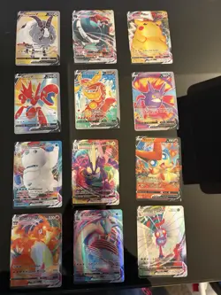 PLAY USE Pokemon V, VMAX Full Art Holo Card Lot 105-Pikachu, Charizard, Vivid - Image 1