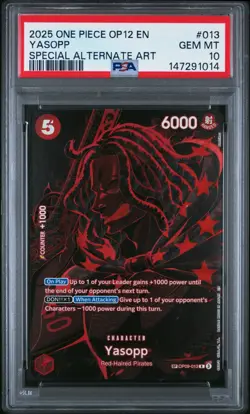 Yasopp SP PSA 10🔥 Legacy of the Master Alt Art One Piece Card - Image 1