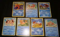7 Krabby & Kingler Pokemon Cards. Includes Fossil Krabby 51/62 & Kingler 38/ 62 - Image 1