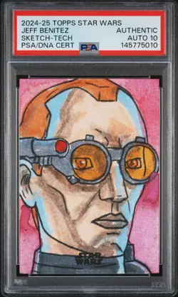 2024-2025 TOPPS STAR WARS SKETCH CARDS JEFFREY BENITEZ PSA AUTHENTIC AUTO 10 - Image 1