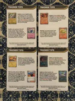 Chaos Rising Trainer Tips Art Card Set ~ Pokemon Build & Battle Deck Exclusive! - Image 2