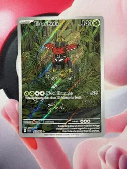 Pokemon Card TCG - Tapu Bulu 065/064 Illustration Rare Shrouded Fable Near Mint - Image 1