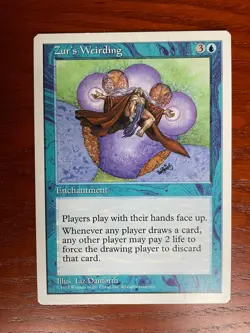 MTG Zur's Weirding CARD SINGLE USED EXCELLENT CONDITION SEE PHOTOS - Image 1