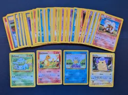 Base Set Lot 48 Cards - Uncommons & Commons - No Duplicates - NM - Pokemon 1999 - Image 1