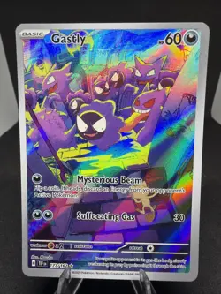 Pokemon TCG Gastly Illustration Rare IR Holo Card 177/162 Temporal Forces - Image 1